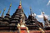 Chiang Mai - The Wat Phan Tao temple, the chedi. 